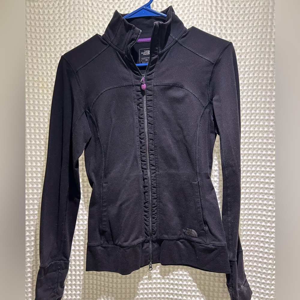 North face zip up coat